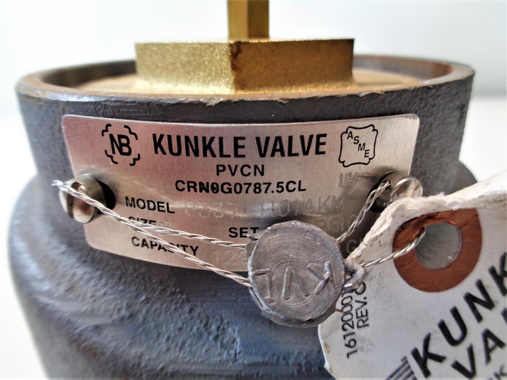 Kunkle 2" NPT Safety Relief Valve, 25 PSIG, #0337-H01AKM